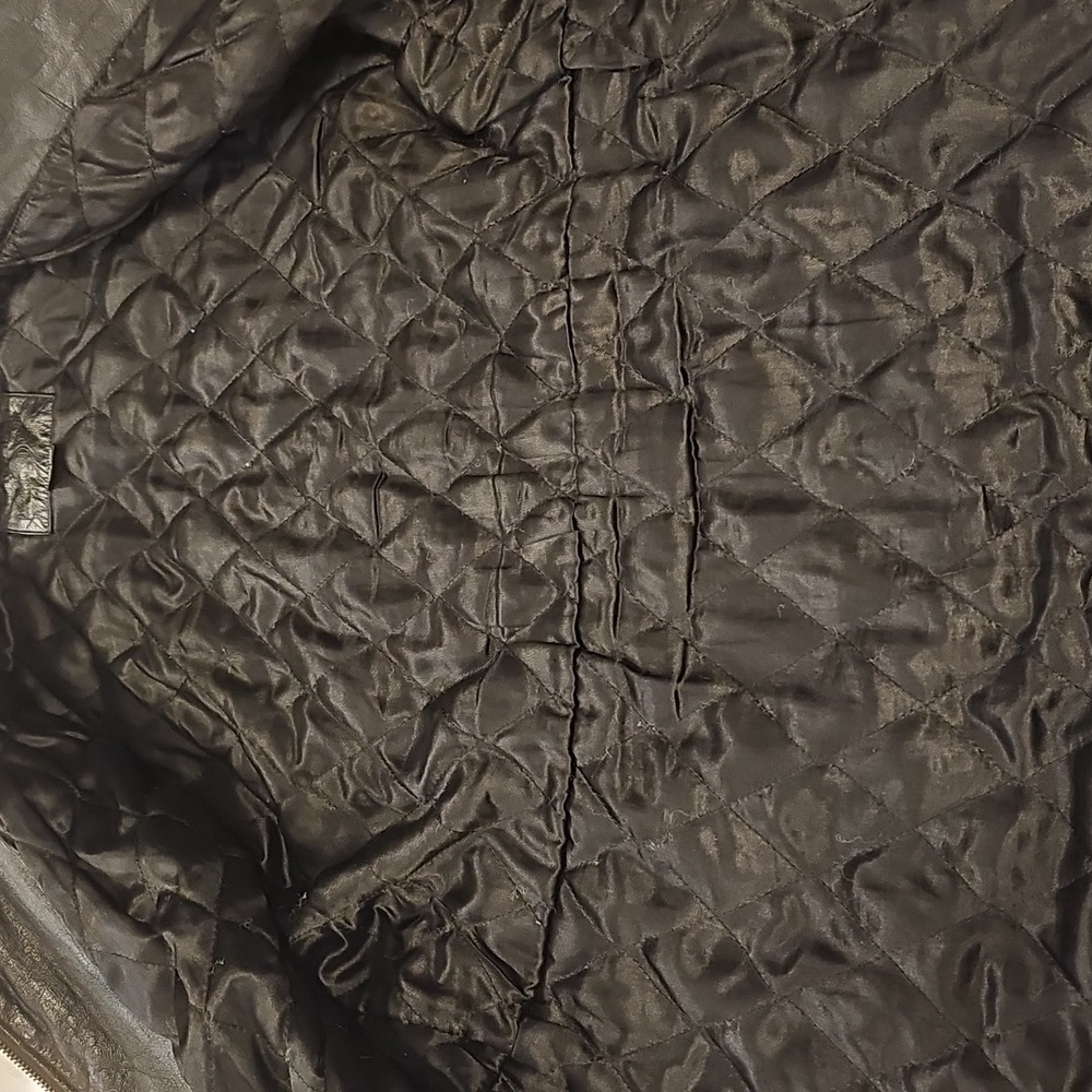 Kathy Ireland Genuine Black Leather Anorak Jacket Womens XL Versatile Bikercore - Picture 9 of 15